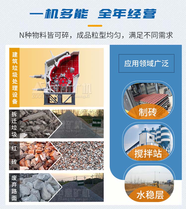 渣土破碎处理设备应用场景