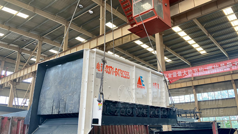 装饰垃圾筛选设备滚轴筛实地工厂图片