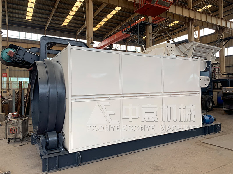 建筑砖瓦等废料再生设备滚筒筛实地工厂图片