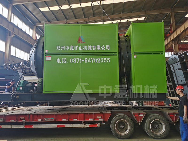 装修余留的预料尾渣分离回收设备滚筒筛实地工厂图片