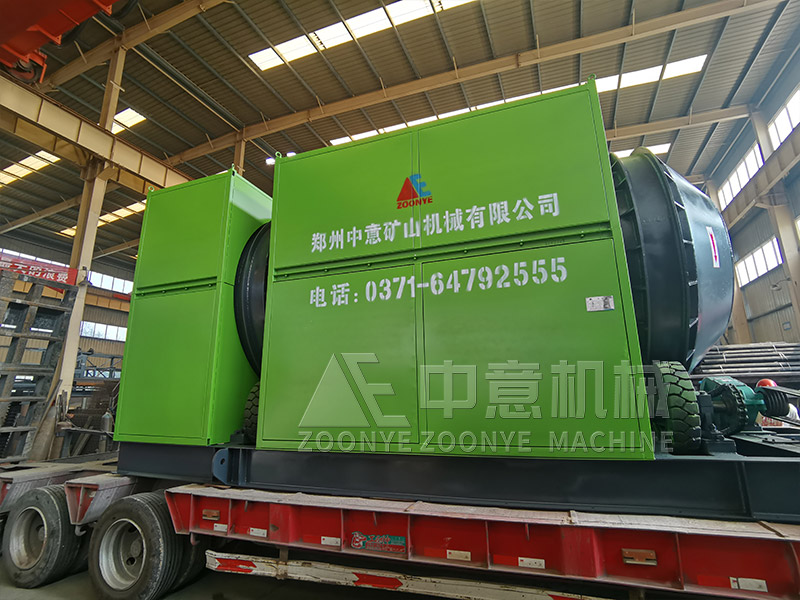 装修木板边角料筛分设备滚筒筛实地工厂图片