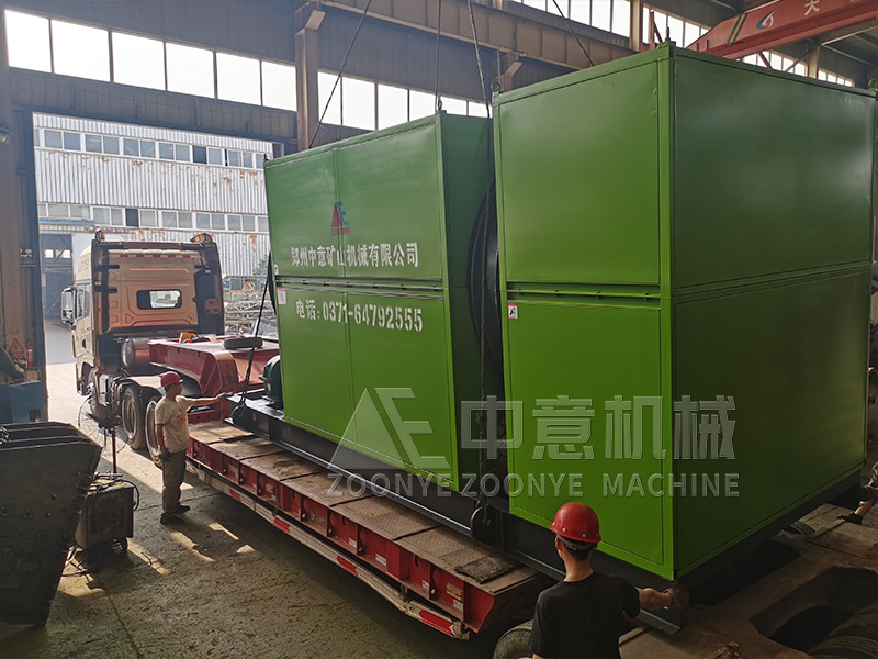 装修装潢砖石块等固废机械分拣机器滚筒筛实地工厂图片
