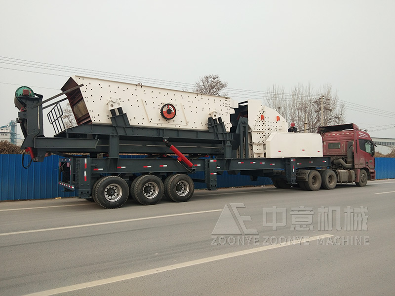 建筑装修垃圾分拣回收设备移动破碎站发货